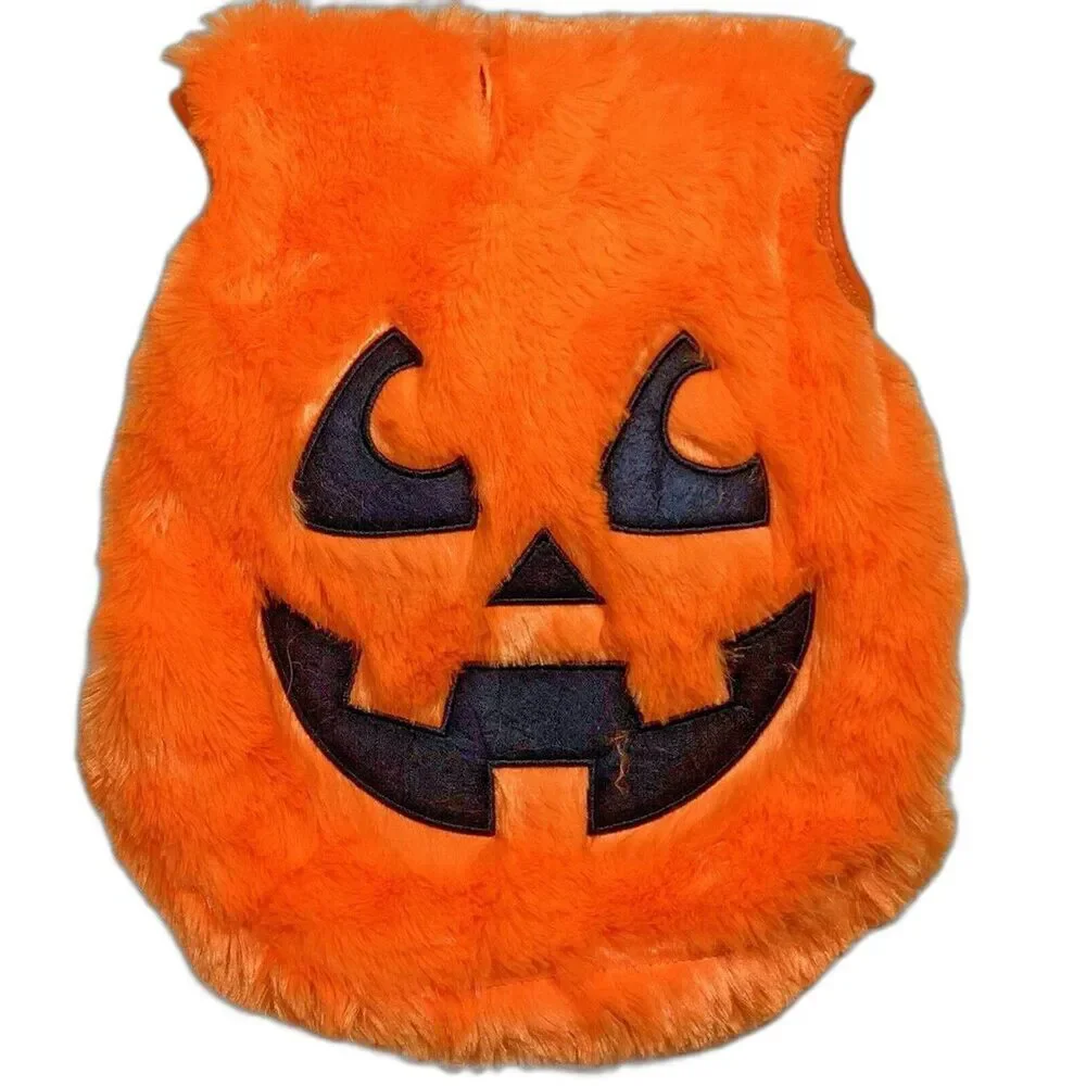 Large Breed Halloween Pumpkin Dog Costume Soft Pull On